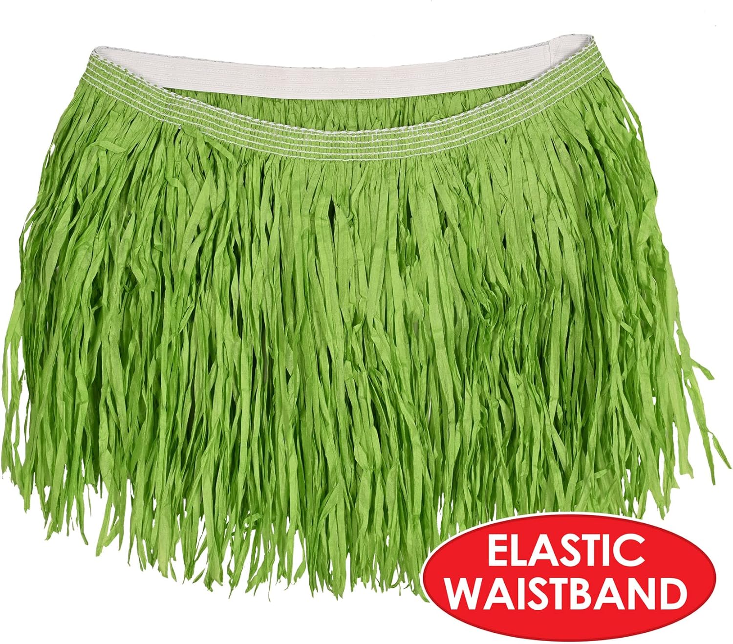 Beistle Womens Adult Mini Hula Skirt for Luau Girl Costume Accessory, Green, 16 X 36 US - Image 5