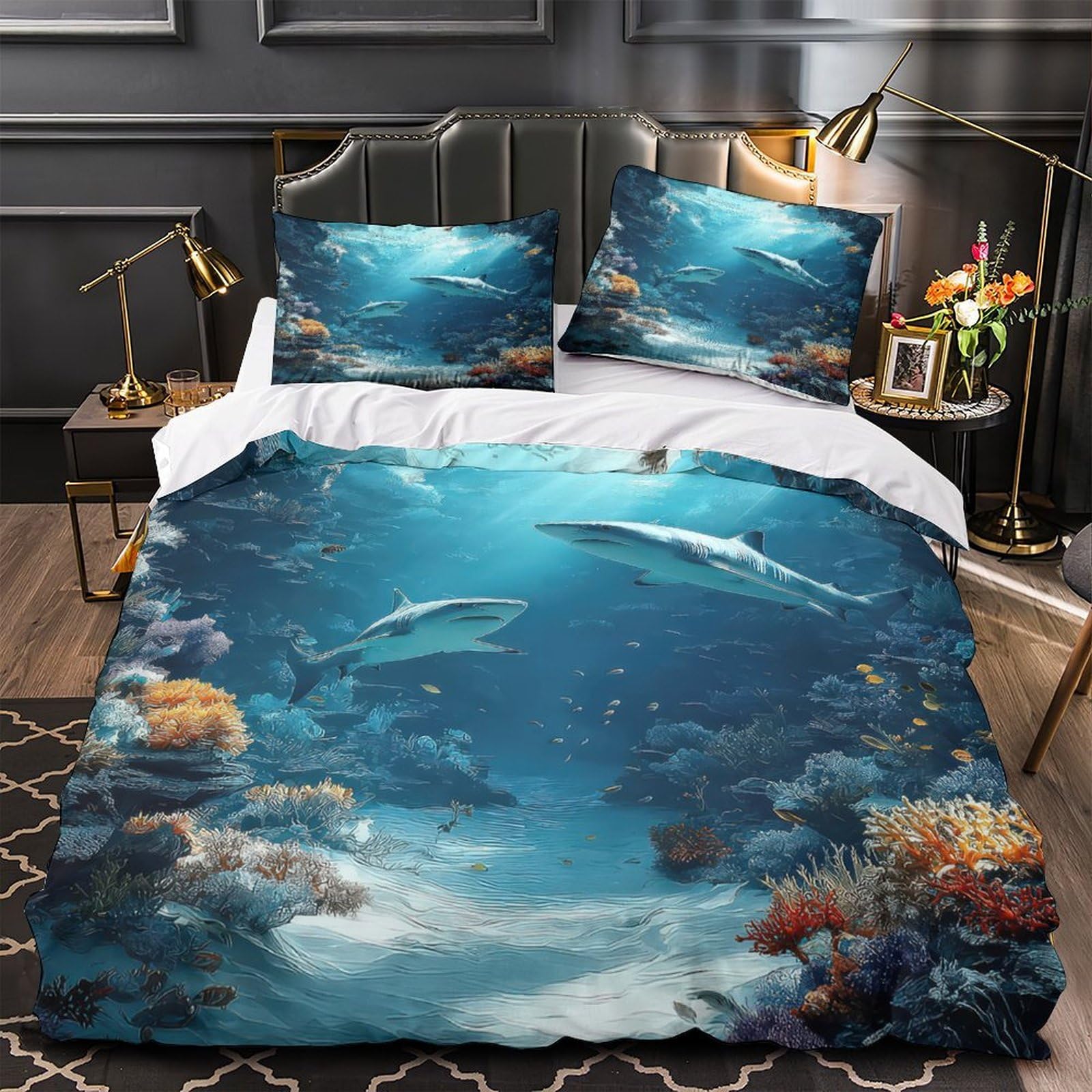 Housse de couette fleurs sauvages pour créer une ambiance de chambre printanière et relaxante