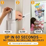 The Original Stuffed Animal Storage (Patent Pending) - Over Door Organizer for Stuffies, Baby Accessories, Toy Plush Storage / Hammock Hanging Storage Net Big Girls Toddler Large Bag Animals stuffy