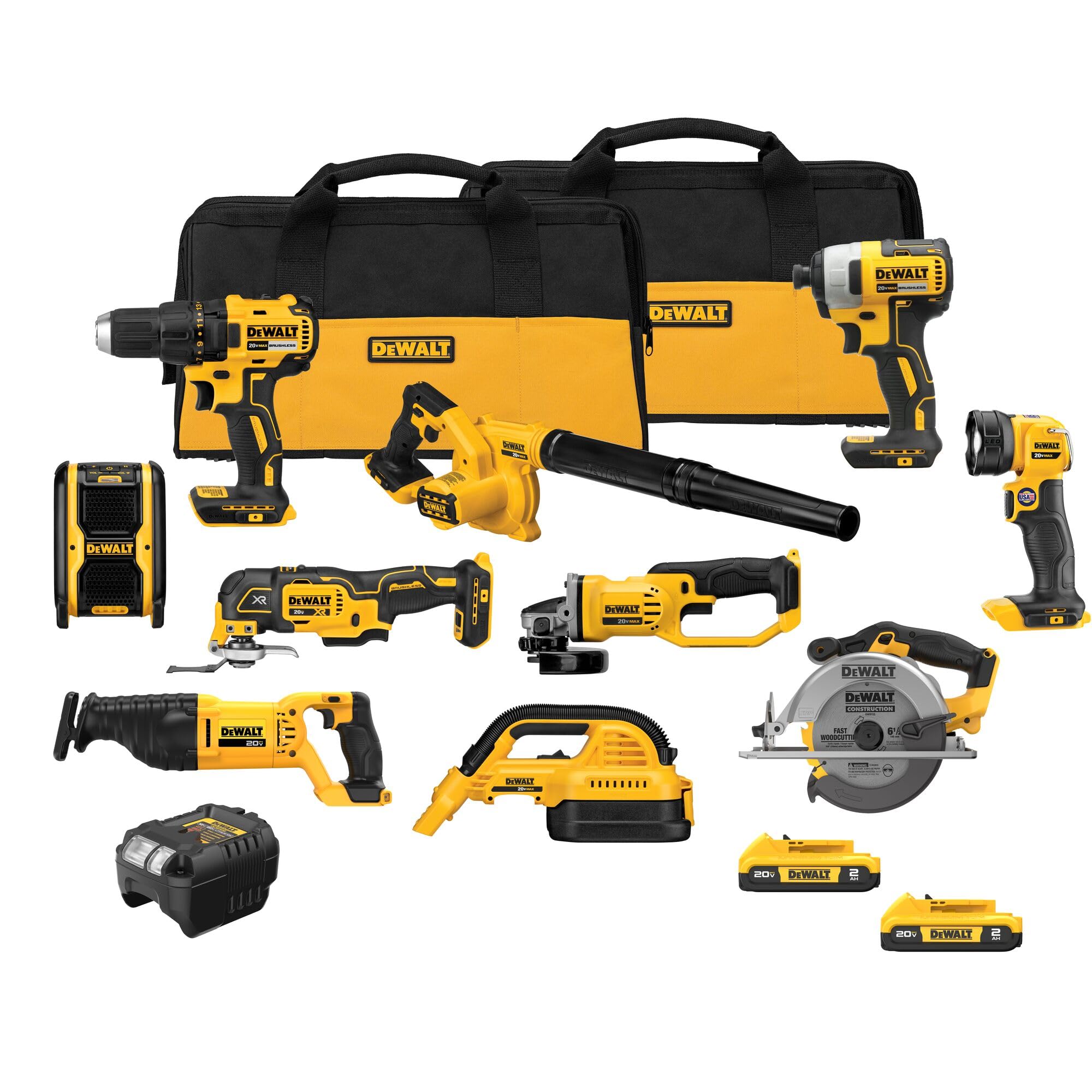 DEWALT 20V MAX 10-Tool Combo KIT (DCK1021D2)