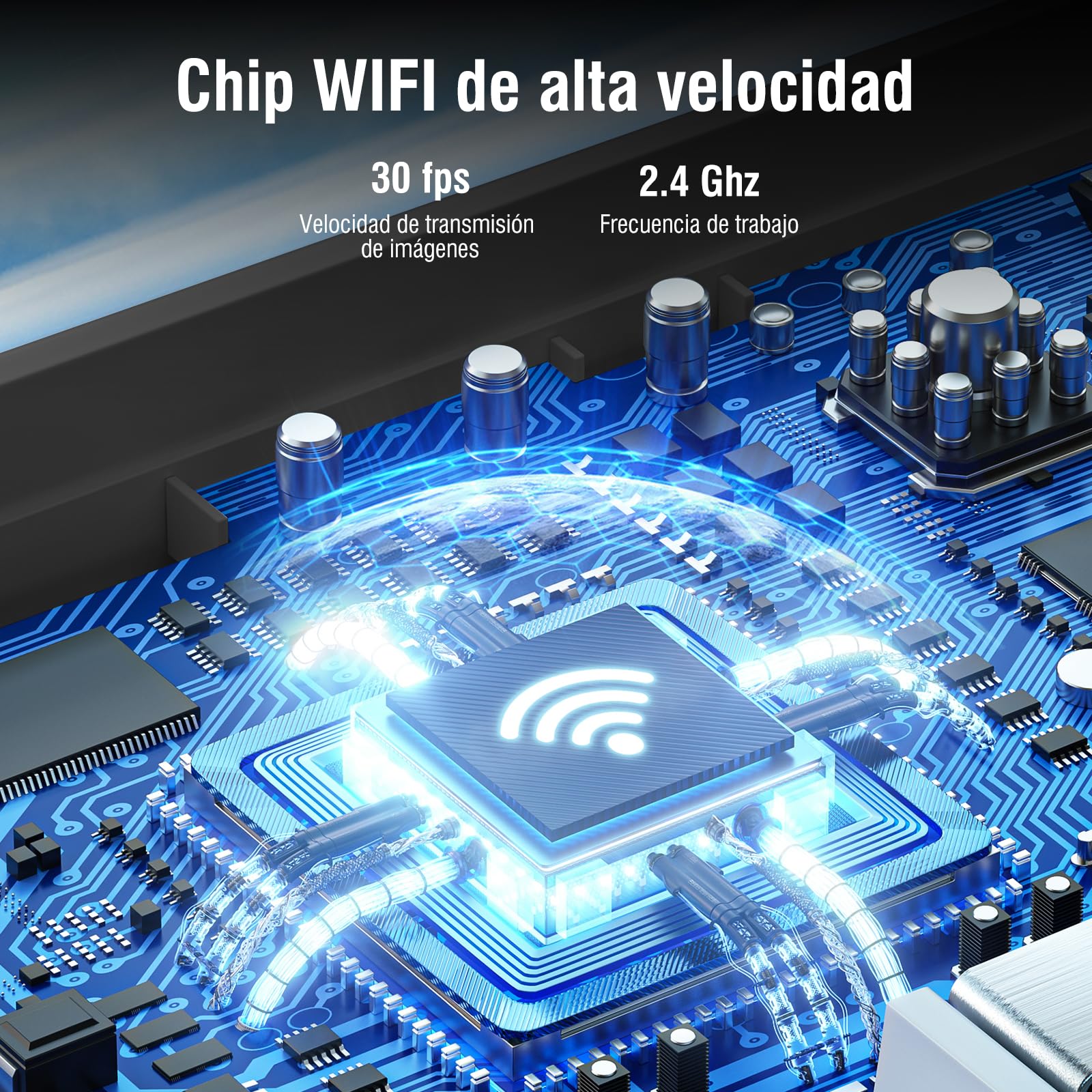 Otoscopio 1080P HD Limpiador Oidos Endoscopio con 6 cucharas para oído 3,5 mm 6 LED con cámara de oído para iPhone, iPad y Android