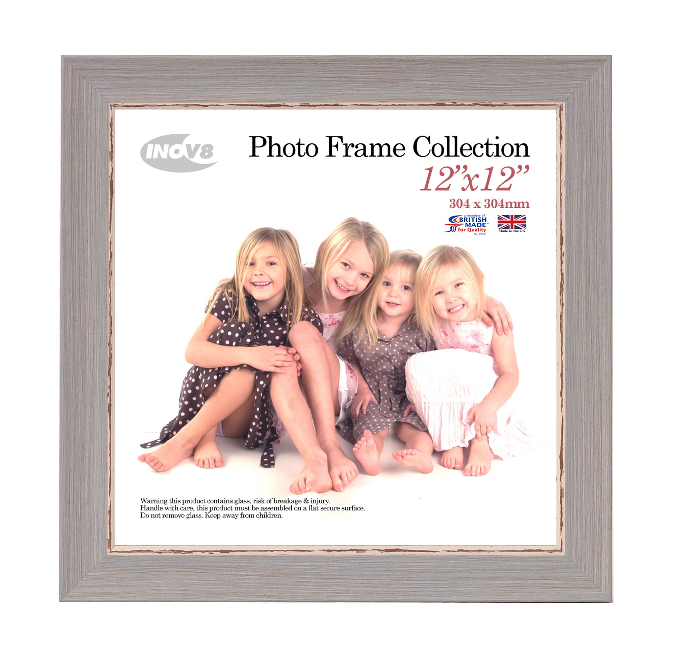 Inov8 Blue 12 X 12-Inch Small Photo Frame, Wash
