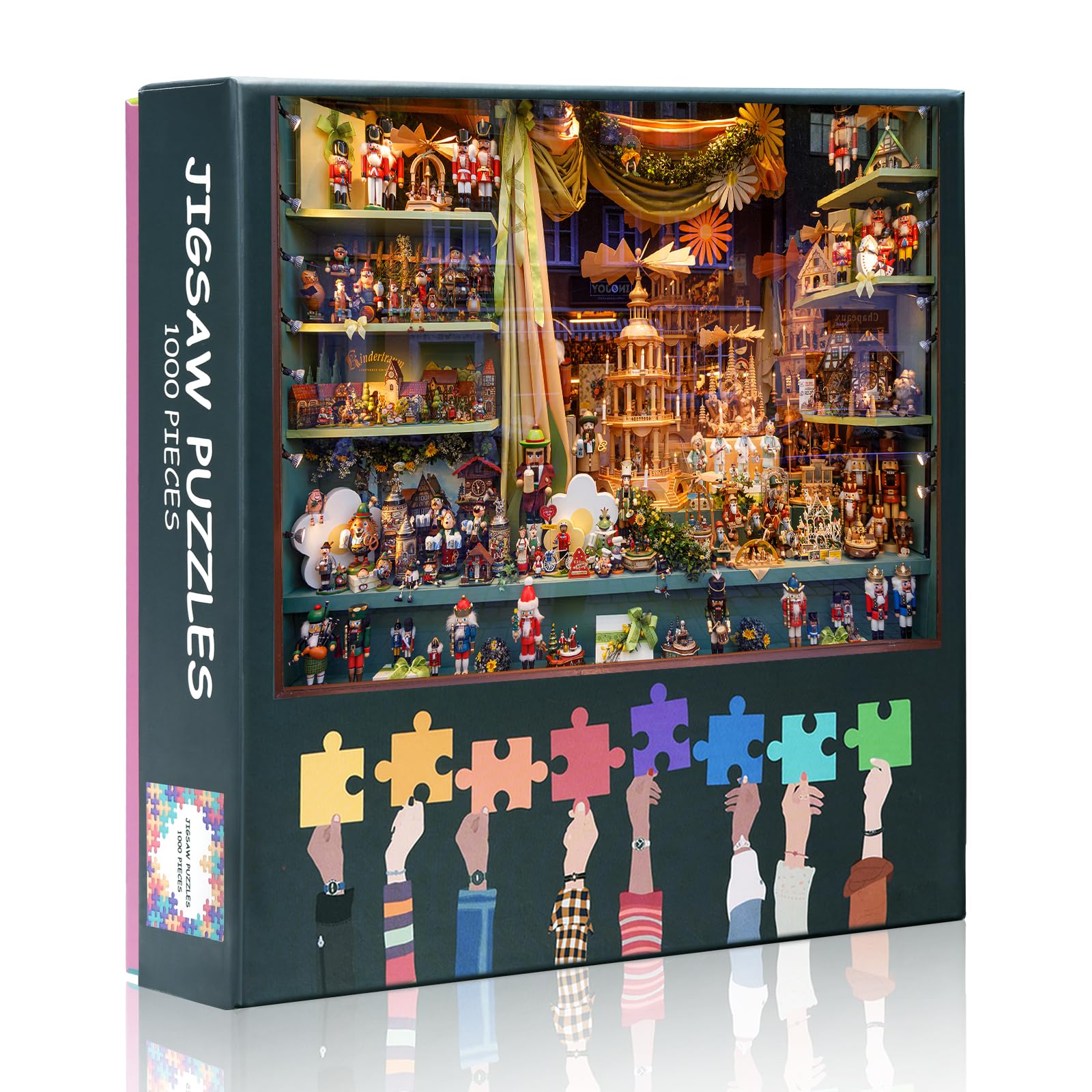 Puzzles for Adults 1000 Pieces Rothenburg Ob Der Tauber Germany Souvenir Shop Window Displaying Puzzles Bavarian Nutcracker Soldier Doll Puzzle Games