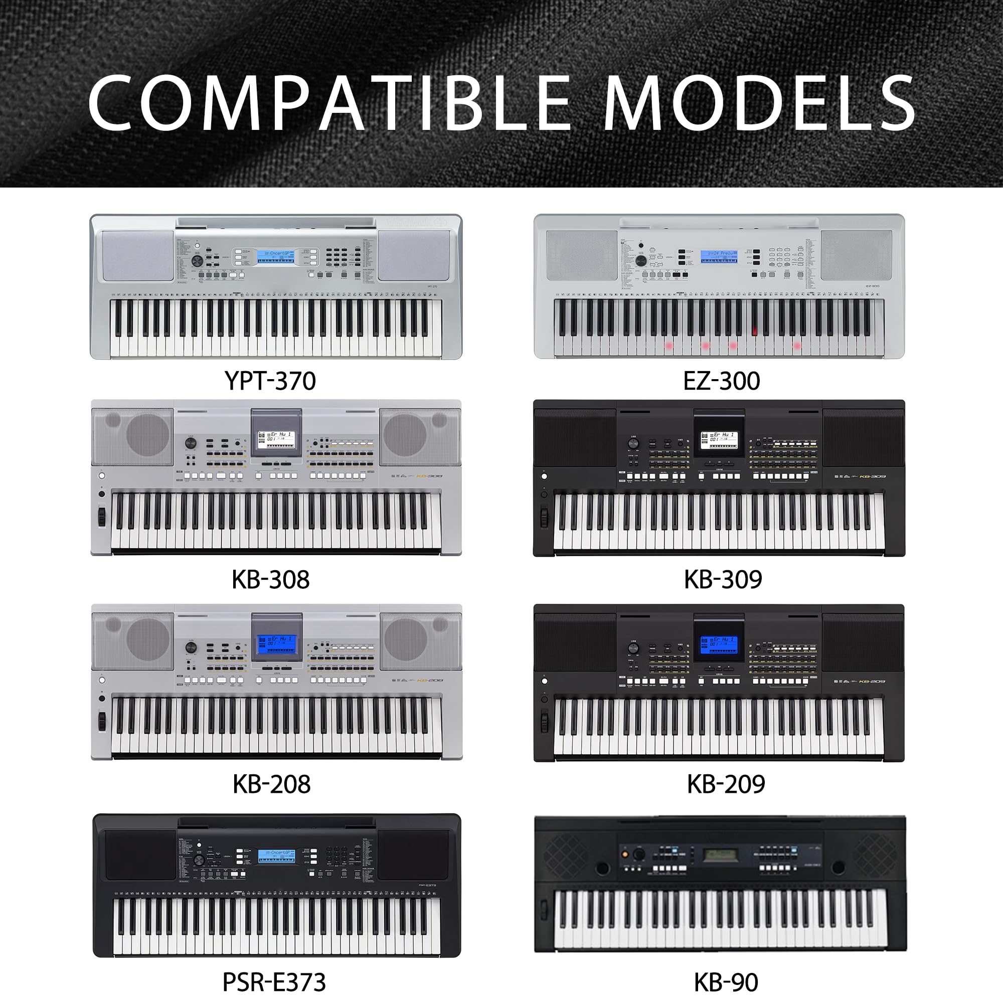 Musiin Staubschutz für Klaviertastatur mit 61 Tasten, kompatibel mit Sequential Prophet-5/Korg Pa4X Oriental 61/Pa4X 61/Roland E-X30/X20A/X20, kratzfest und staubdicht, passgenaues Design