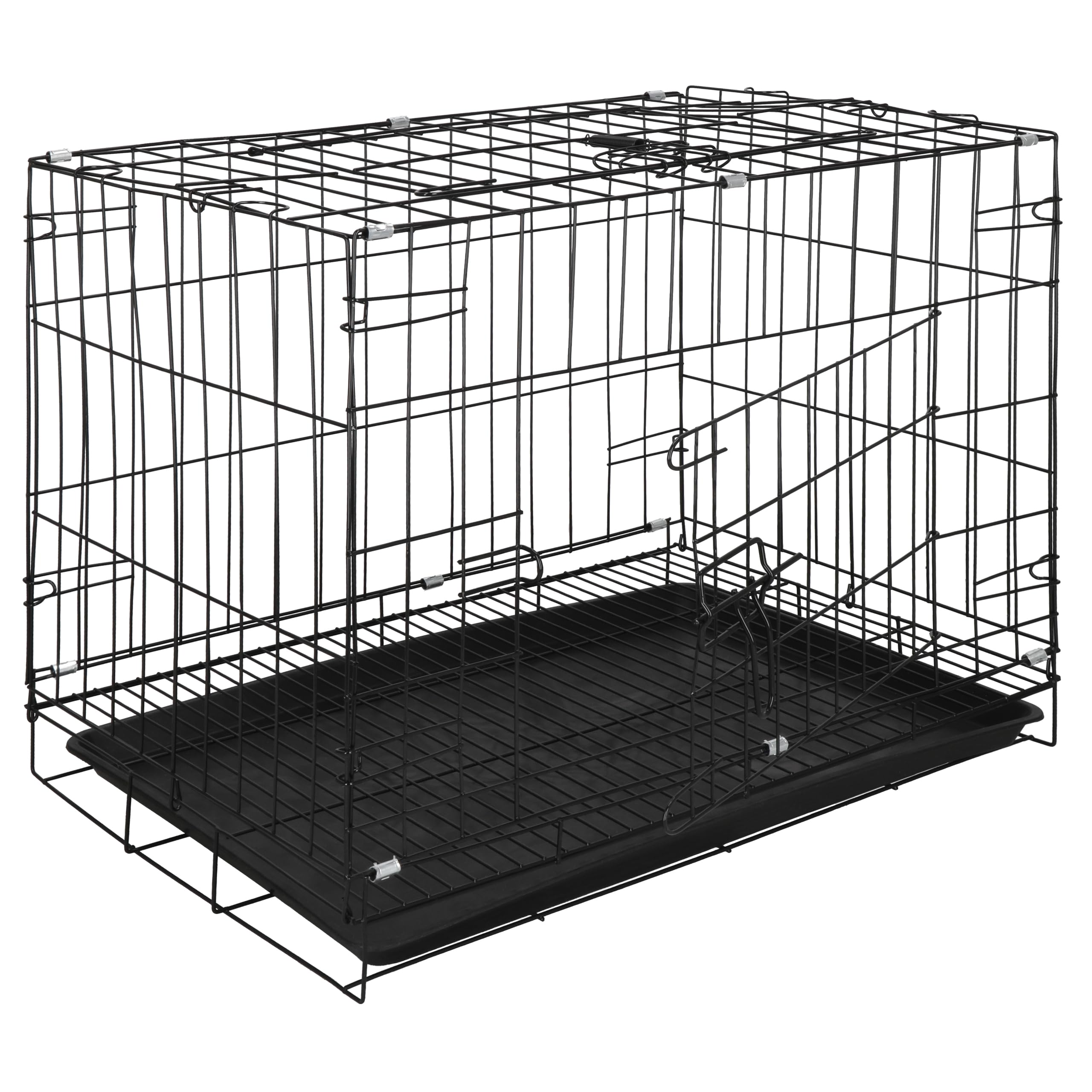 SPRINGOS Gitterkäfig Gitterbox Bodenwanne Zwei Türen 60 x 50 x 42 cm