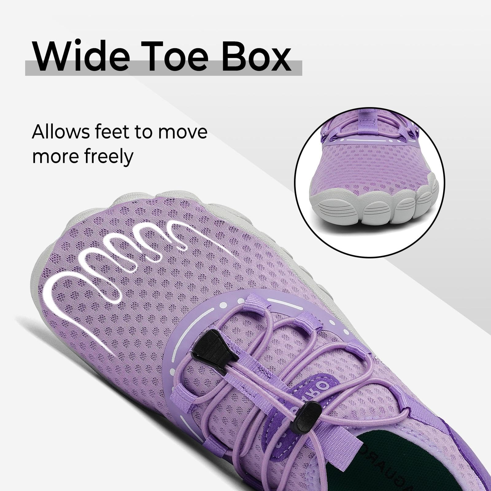 SAGUARO Scarpe da Sport Acquatici con Suola Spessa, Unisex