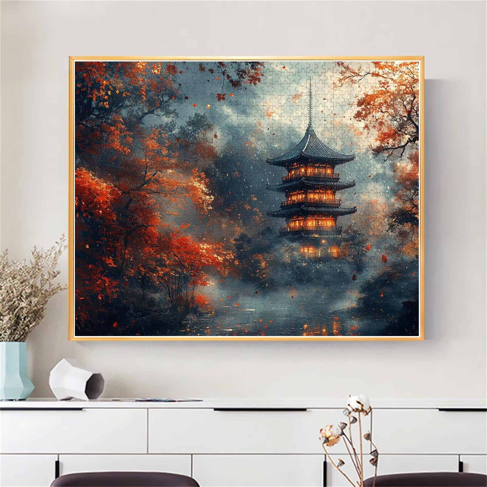 Turm Puzzle für Erwachsene Kinder Anspruchsvoll 2000 Teile Impossible Klassische Puzzles Schwer Baum ab 8 9 10 Jahre für Mädchen Jungen Jigsaw Kunst Educa, für Dekoration und Geschenke 70x99cm t-933