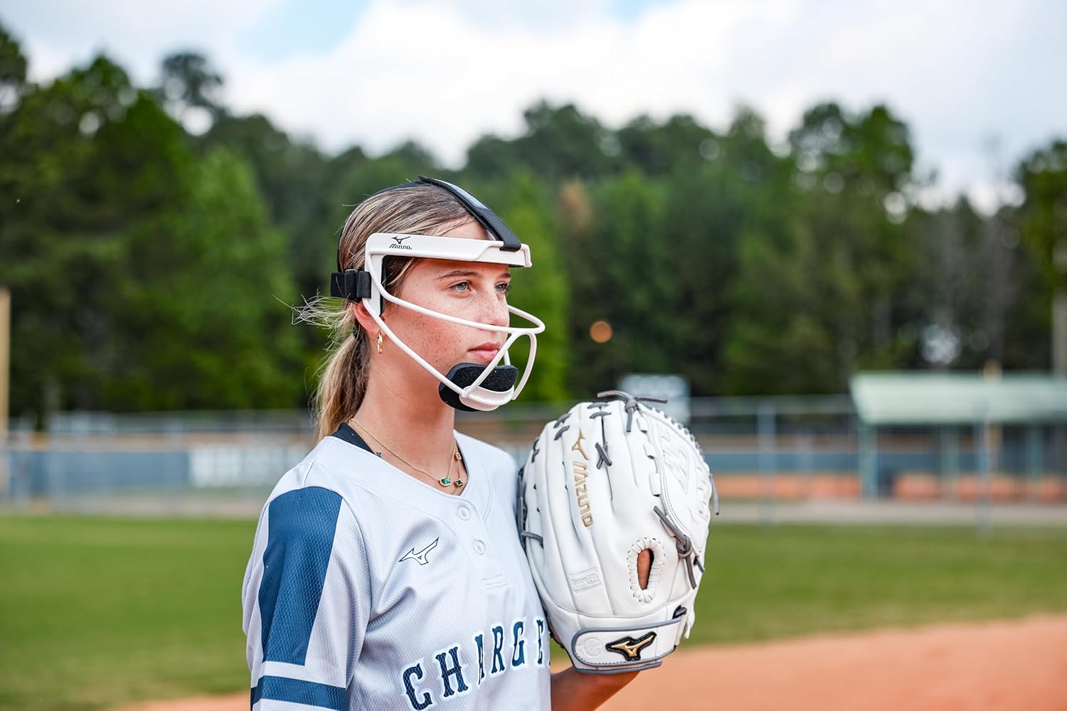 Mizuno MVP PRIME FASTPITCH SOFTBALL GLOVE 12", WHITE/GREY