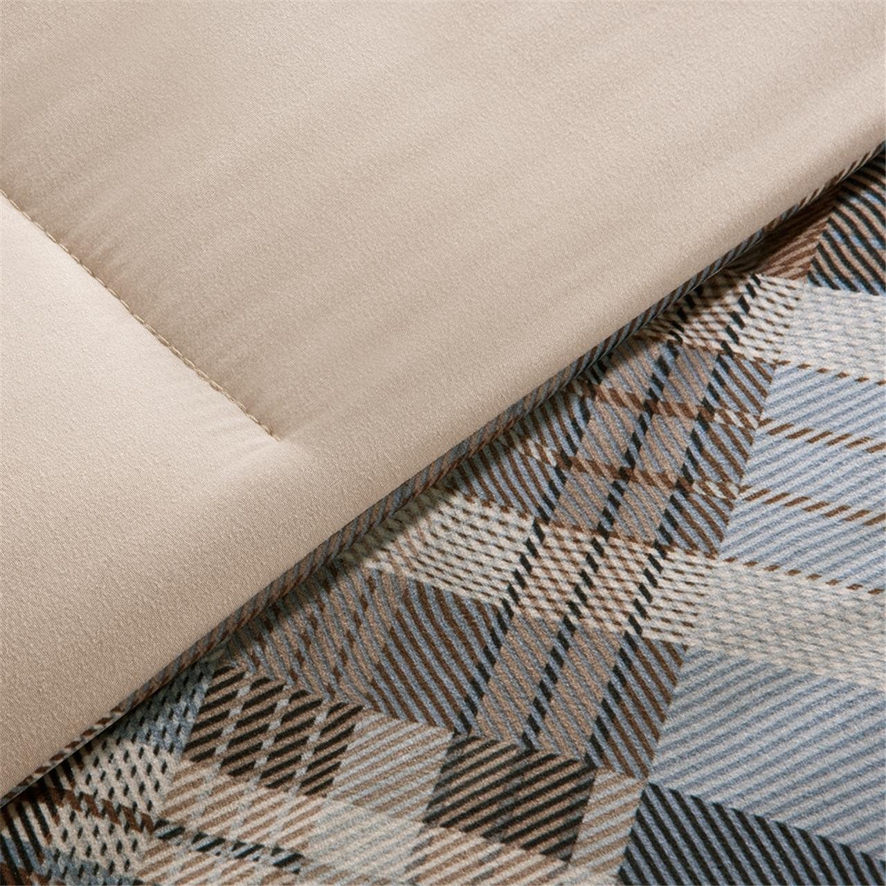 Woolrich Plaid Bedroom Comforter Down Alternative Hypoallergenic All Season Ultra Soft Microfiber Bedding Sets, Full/Queen, Brown, 3 Pieces : Home & Kitchen