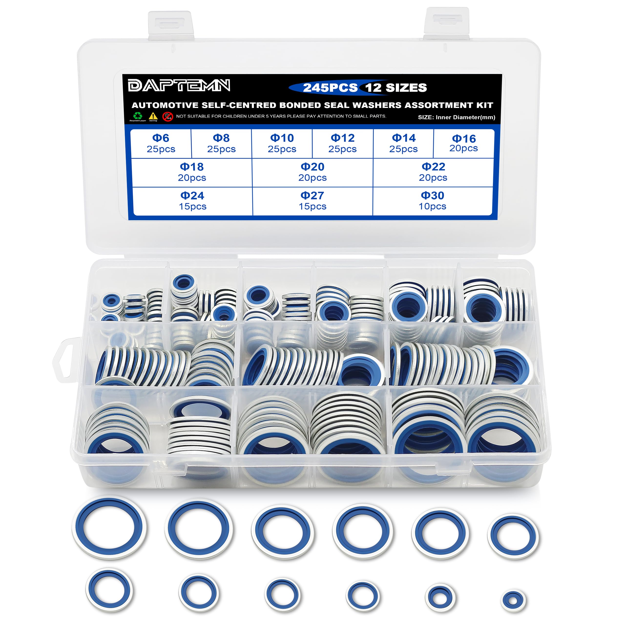 245 Metric Washer Kit - Seal & Prevent Leaks -9