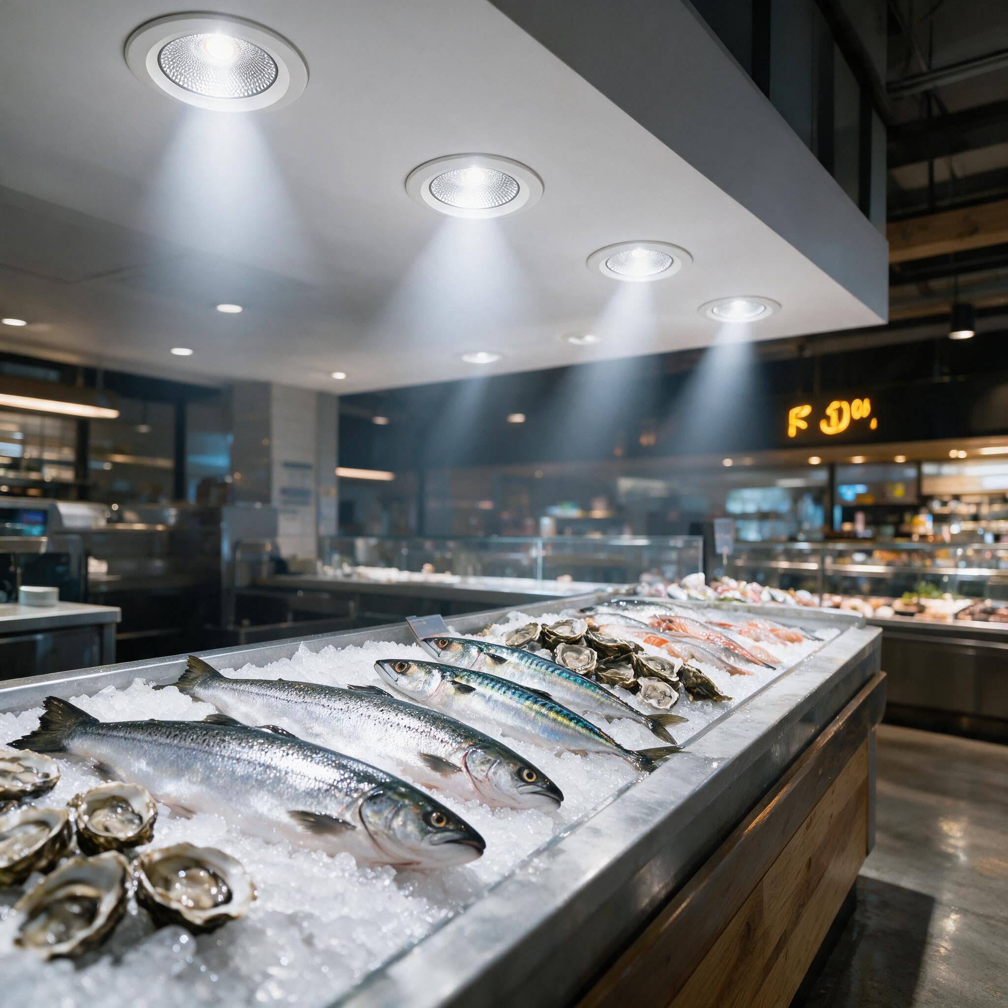 BARCELONA LED Downlight do Peixarias 30W Ø200mm IP54