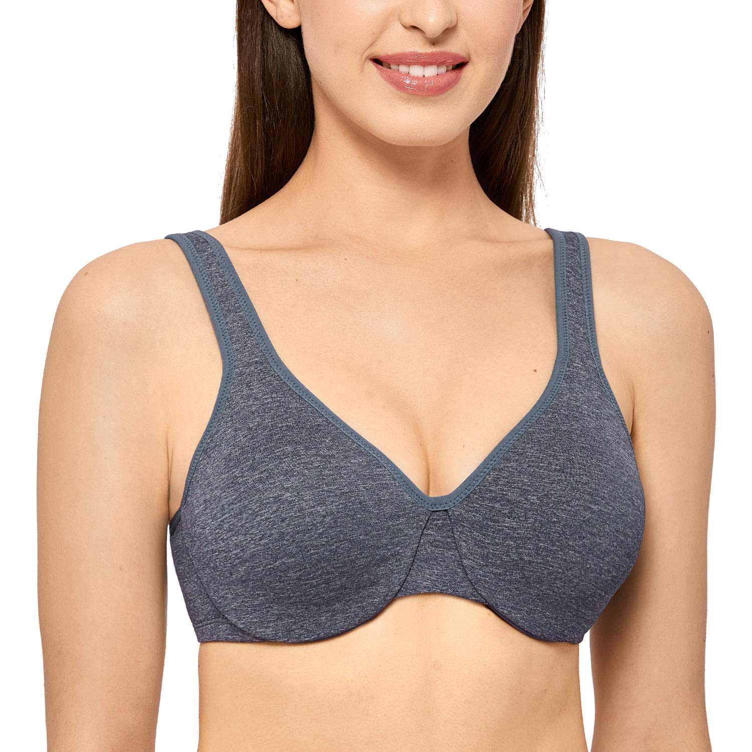 Women's Minimizer Seamless Full Coverage Underwire Non Padded Bra