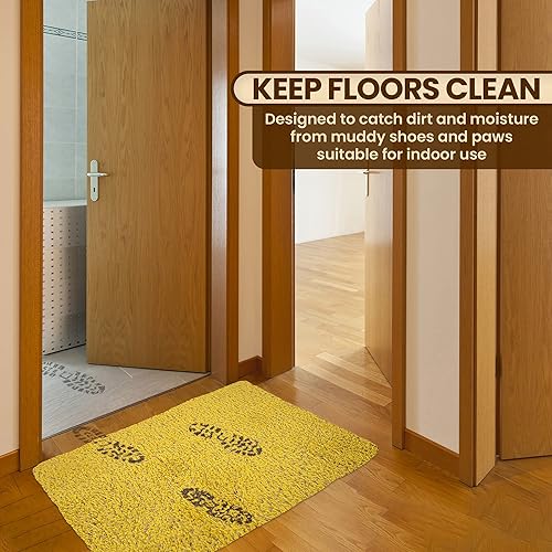 Miniatura 4 de Tapete de microfibra de alta calidad para interiores, tapete lavable de 36 x 72 pulgadas, antideslizante, impermeable, súper absorbente, tapete de