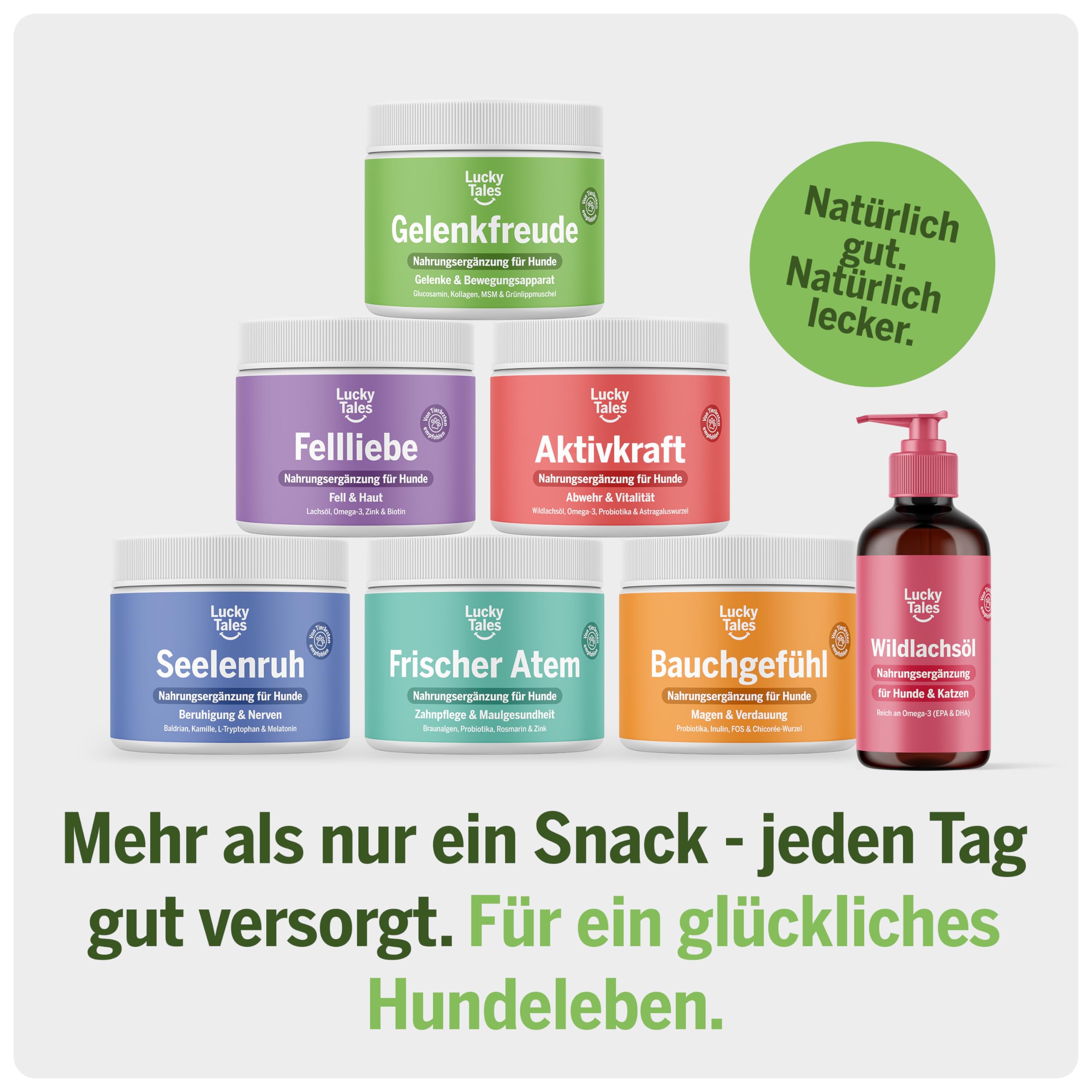 Seelenruh - Beruhigung Hunde Snacks mit L-Tryptophan, L-Theanin, Baldrian & Melatonin - Entspannungs-Snacks für Ruhe & Entspannung - Alternative zu Beruhigungsmittel für Hunde 100 Stück