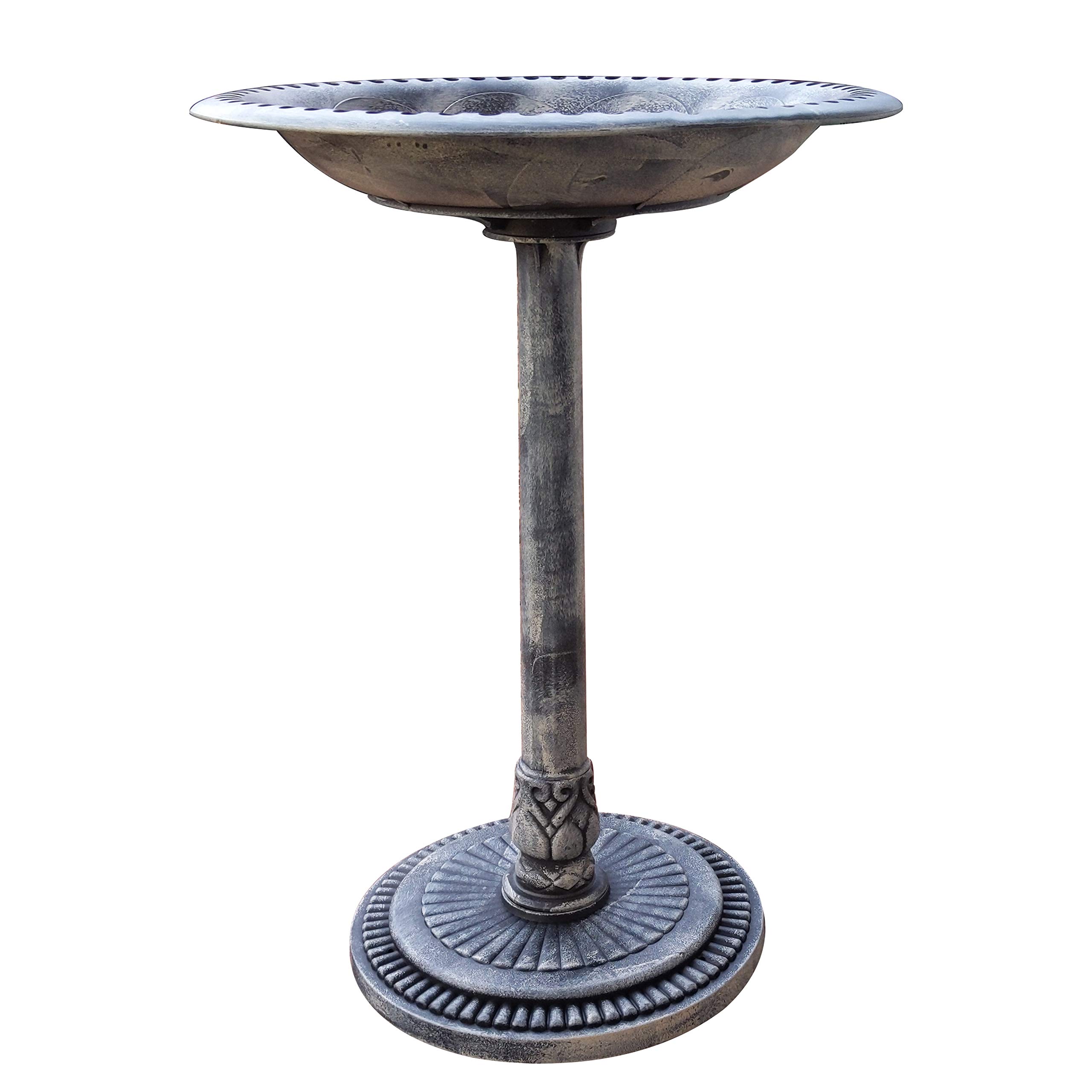 Buy Gray Bunny 28.5" Bird Baths for Outdoors, Tall Bird Bath, Stylish