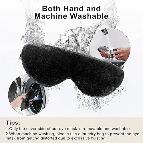 Miniatura 10 de Kovnlo Máscara térmica para ojos, lavable por USB, eléctrica, almohadilla térmica para ojos secos, blefaritis, síndrome, calazión, orzuelo, MGD y