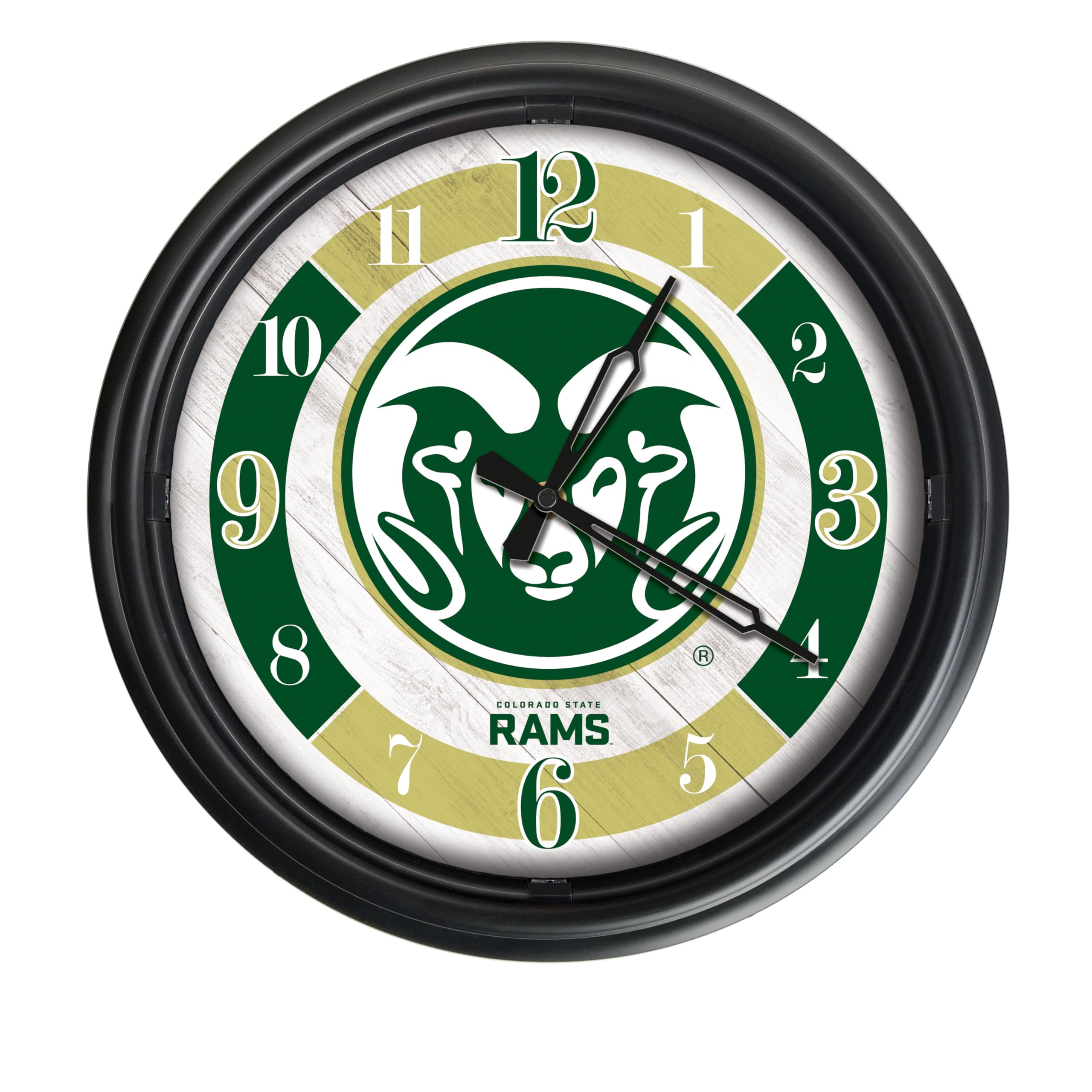 Holland Bar Stool Co. Colorado State University Indoor/Outdoor LED Wall Clock