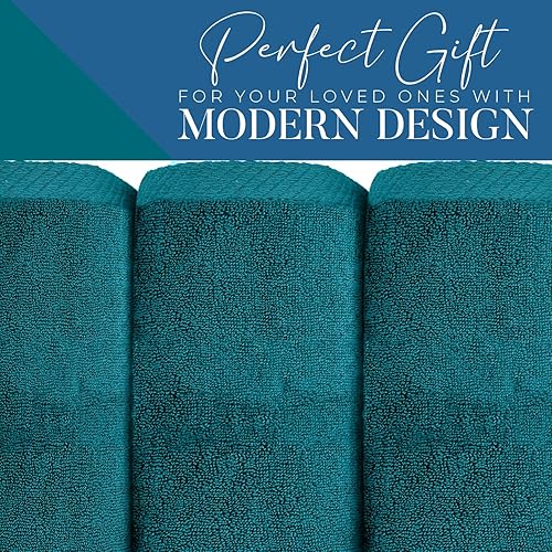 Vista 56 de DAN RIVER Paquete de 1 toalla de baño de 40 x 80 pulgadas, toallas de baño extragrandes de secado rápido para baño, toallas suaves y absorbentes