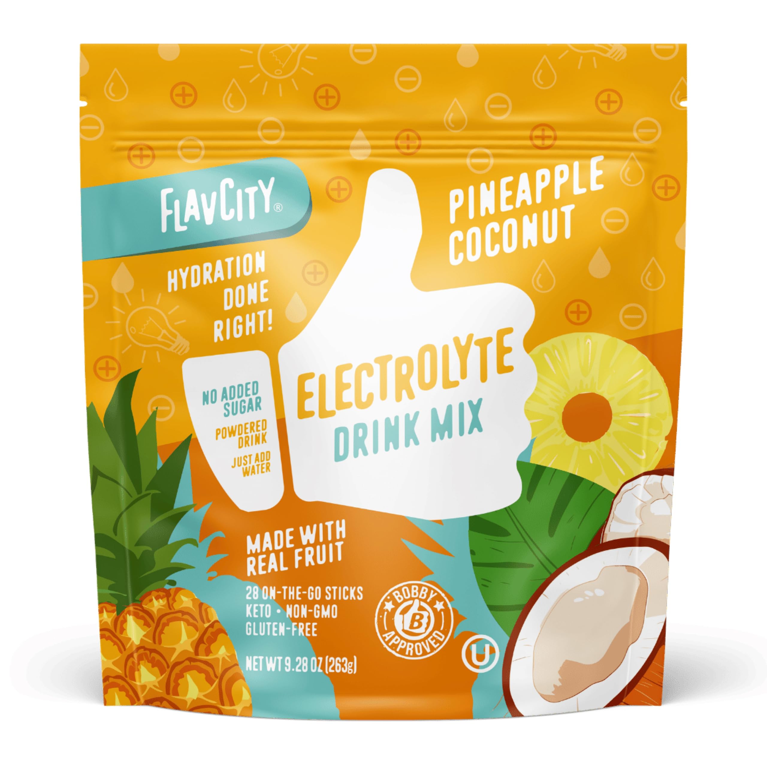 FlavCity Electrolyte Powder Packets, Strawberry Limeade, 28 Stick Packs — Amazon image 9