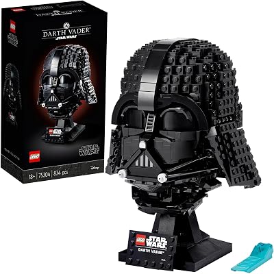 LEGO Star Wars Darth Vader Helmet 75304 Fun, Creative Building Kit; Cool Star Wars Collectible for Display