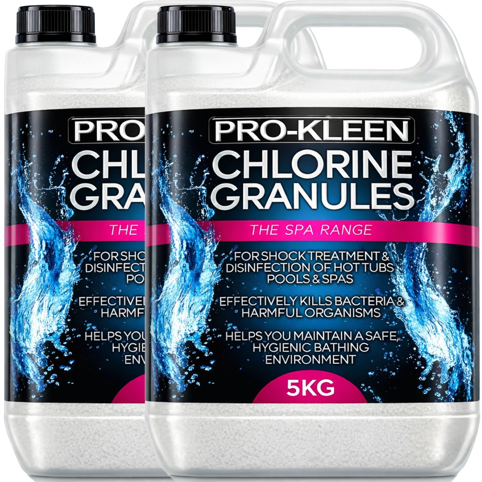 Pro-Kleen Stabilised Chlorine Granules - Suitable for all Hot Tubs, Spas & Whirlpools - Easy To Use (10 kg)