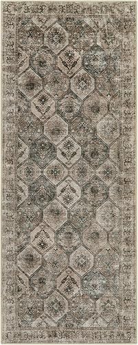 Miniatura 9 de Lahome Alfombra lavable de 2 x 5, tribal, para cocina, de pelo bajo, con respaldo de goma, con estampado geométrico, alfombra para lavandería,