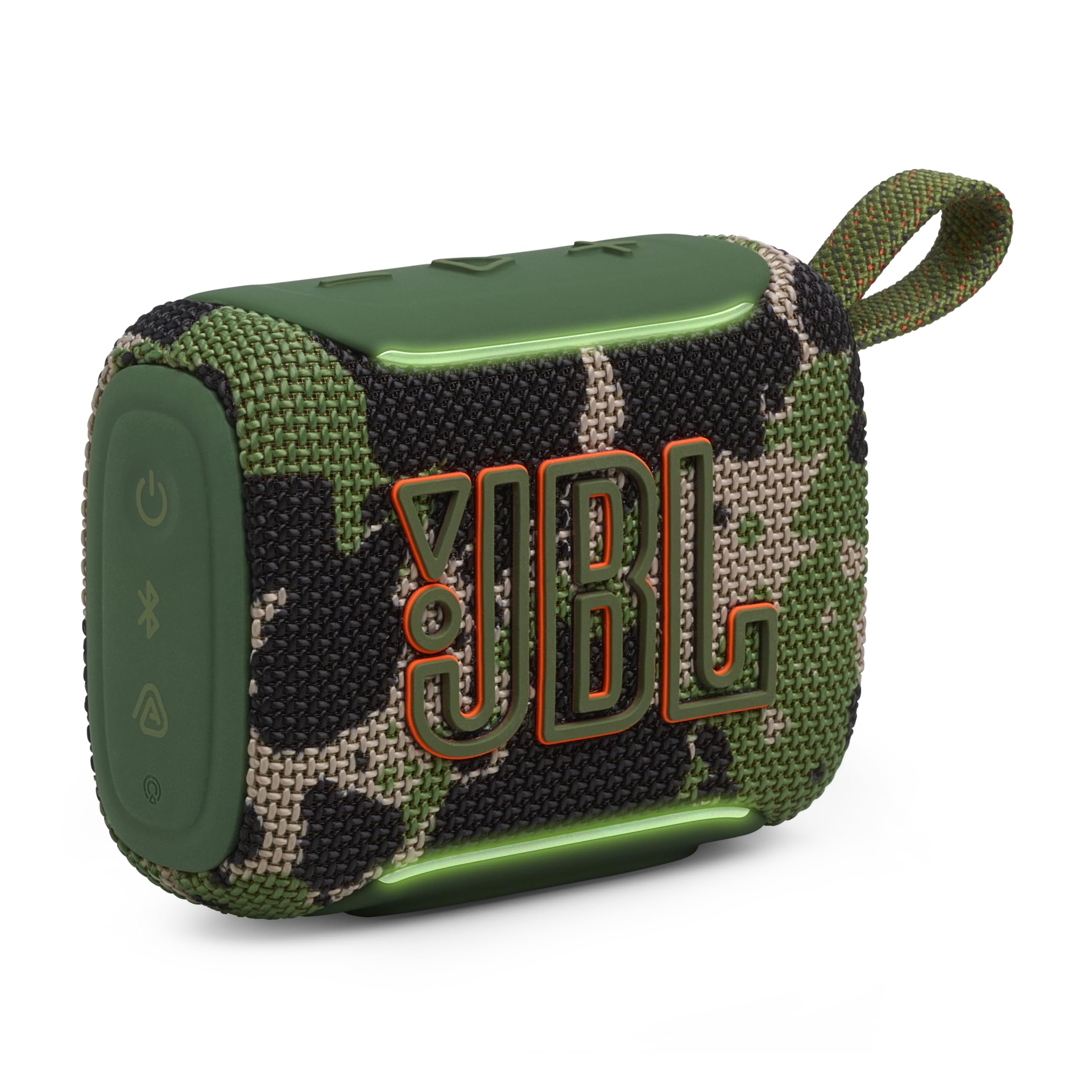 JBL Go 5 Portable Bluetooth Speaker, Waterproof and Dustproof - Squad | Dustproof Drop-Proof With up to 10 Hr Battery, Stereo Pairing, App Control For Pool, Beach, Outdoor Listening