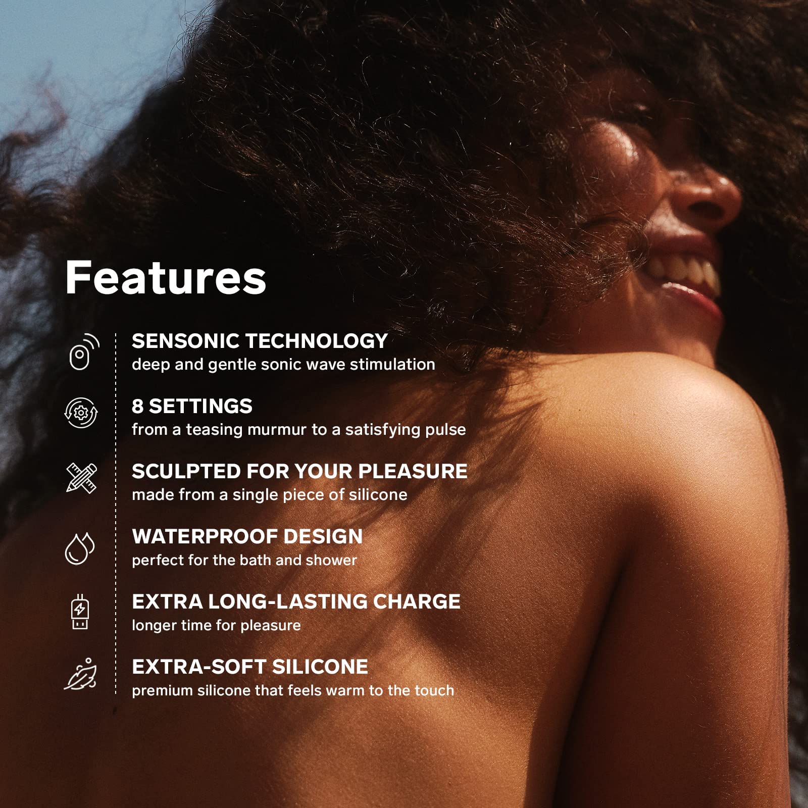 LELO SONA Cruise Suction Vibrator for Enhanced Pleasure, Waterproof and Rechargeable Clit Sucker Sex Toy for Women, Clitoris Stimulator, Black