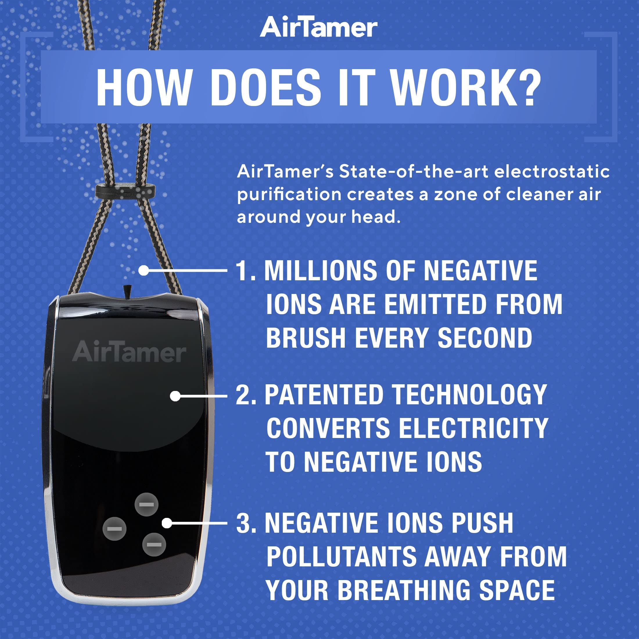 AirTamer Personal ブラック Amazon.co.jp: AirTamer A320 充電式パーソナル空気清浄機、実証済みの