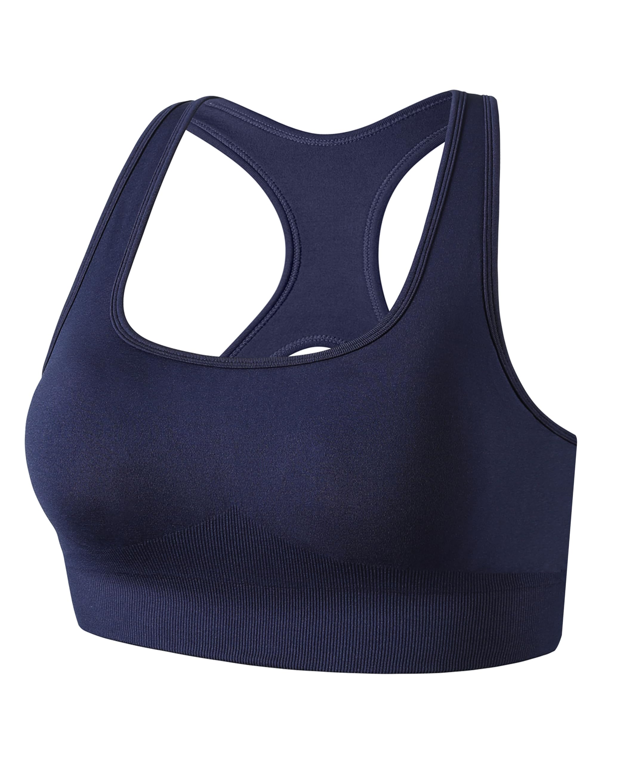 Sports Bras for Women High Impact Racerback Removable Padded Seamless Yoga Workout Activewear Bra