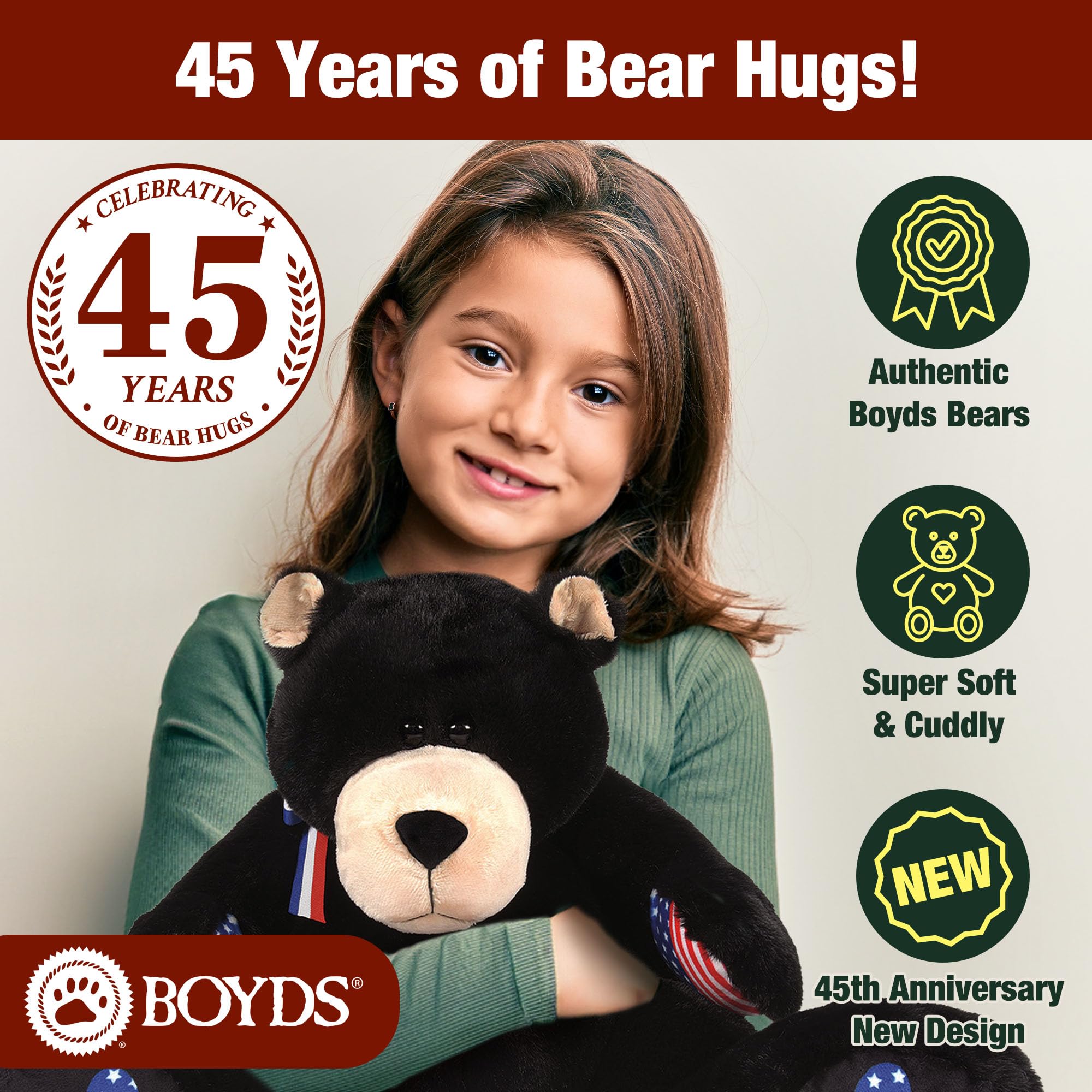 Amazon.com: Enesco Boyds Bears 45th Anniversary Bubba Bearsevelt