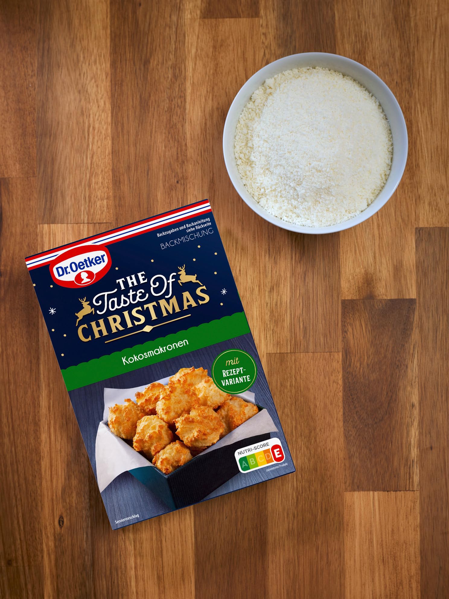 Dr. Oetker Kokosmakronen – 6er Pack Kokos-Makronen Backmischung zur Zubereitung von leckerem Weihnachtsgebäck, Teig für Weihnachtsplätzchen und Kekse