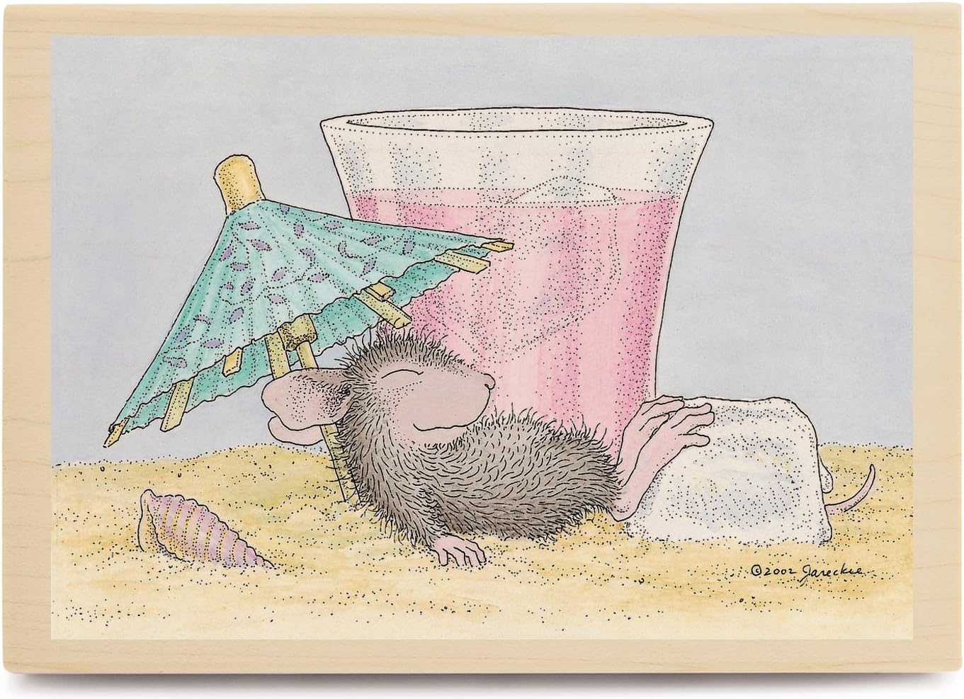 Amazon.com: House Mouse Wood Mounted Rubber Stamp: Keeping Cool : Arts
