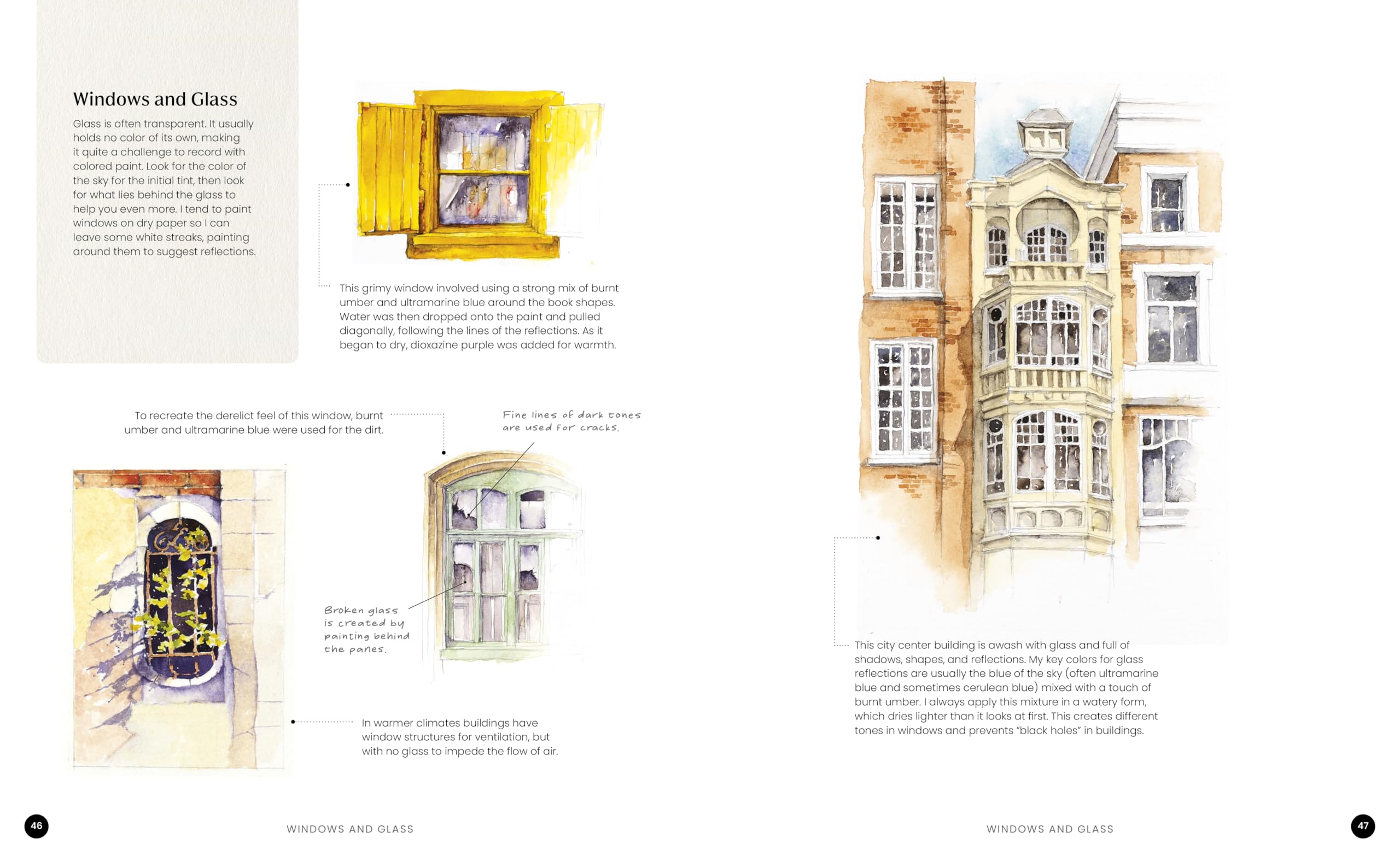 Watercolor Artist's Index of the Urban Landscape Field Trip Paint Features
