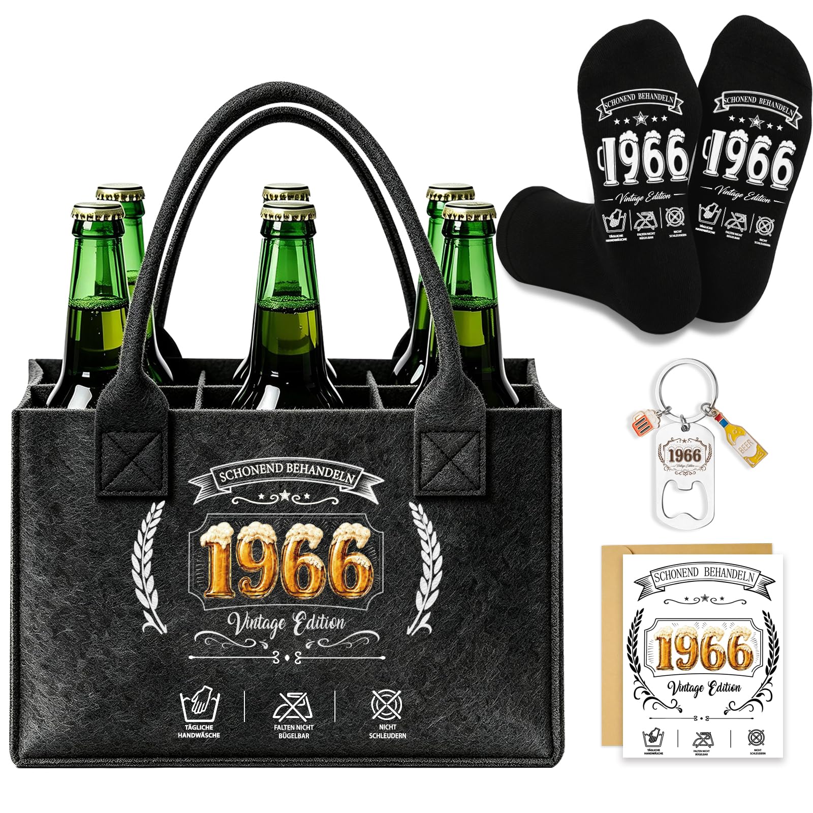 Geburtstagsgeschenk Mann Geburtstag,Männerhandtasche Bier Geschenkset,Männerhandtasche Bier, Lustige Geburtstagsgeschenk für Männer