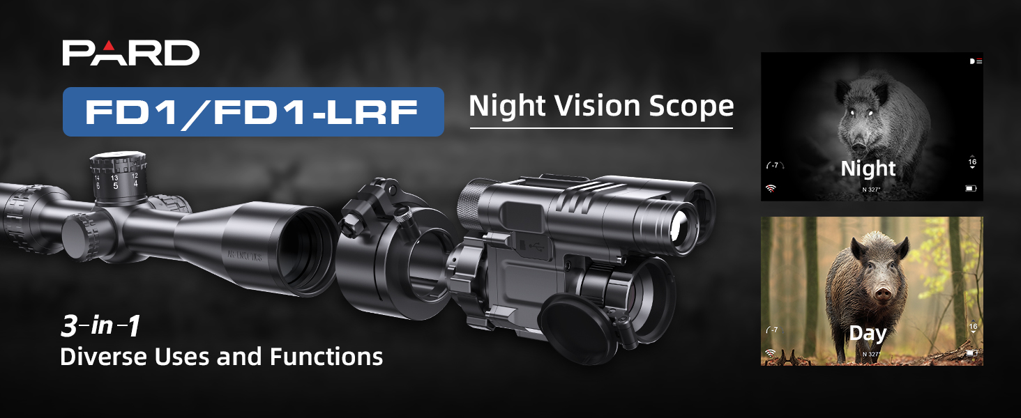 Amazon.com : PARD Night Vision Scope, Front Mounted Clip-on Night