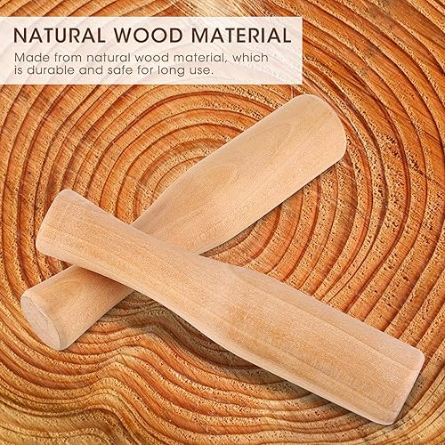 Miniatura 3 de Maja de madera, 2 piezas de madera para moler alimentos Muddle barra de molienda ensalada de papaya kraut chucrut puré de papas, barra de molienda
