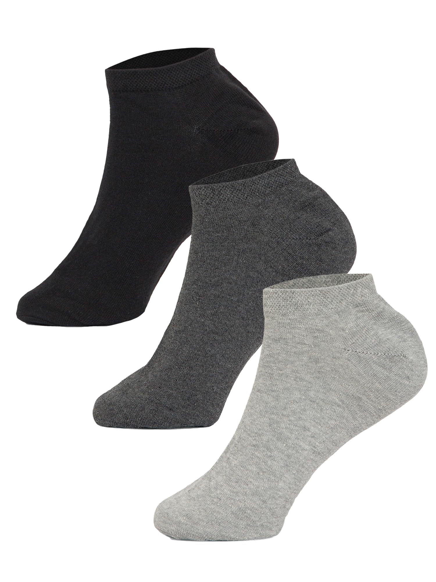 bodycare Men’s Cotton Blend Men's Short Length Socks Pack of 3 Soft, Breathable & Stretchable – Comfortable – Durable, Easy Wash Multipurpose Socks for Sports, Gym, Travel & Casual Outfits-picture-41