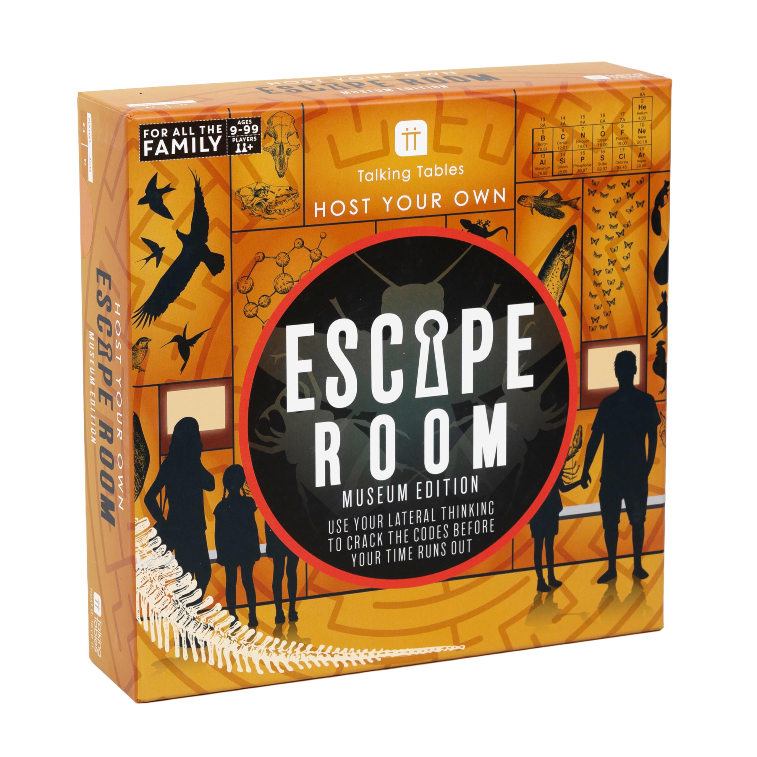 Talking Tables Museum Themed Escape Room Game Kids | Solve Unique Puzzles and Codes to Find the Exit in Time! Interactive Family Games Night, Age 9+, 2+6 Players, for Boys and Girls