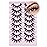 Manga Lashes 8 Pairs 15mm Wispy Spiky Anime False Eyelashes Natural Look 8D Volume Faux Mink Lashes for Asian Korean Japanese Cosplay Doll Eye Extensions Style by GVEFETIEE