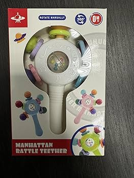 Food Quality Baby Rattle - Teething Ring - BPA - Free, Anti-Strangling Design,Grip Strengthening,Suitable For Hearing Development And Teeth Development, Ideal For Babies Aged 0-36 Months (Pink) - Online Marketplace