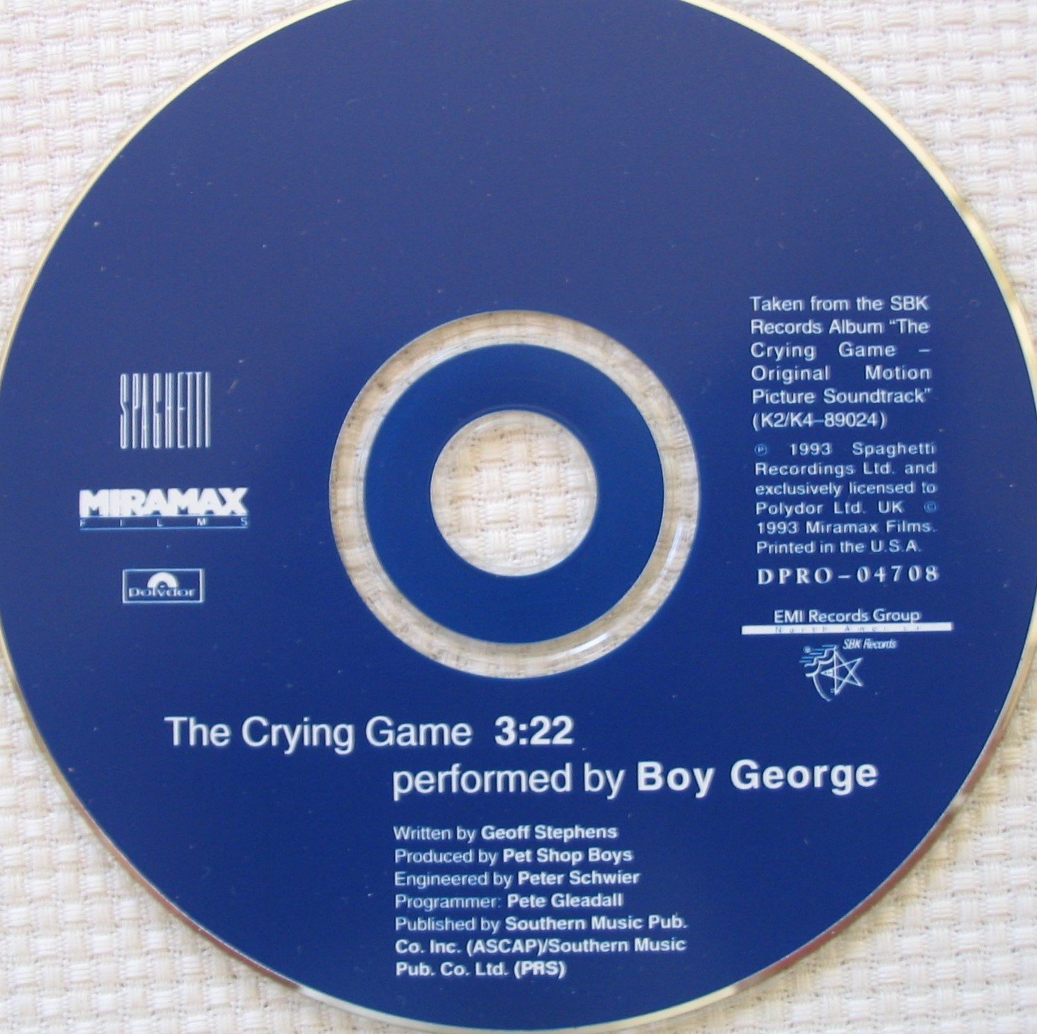 Crying Game [Audio CD] Various Artists