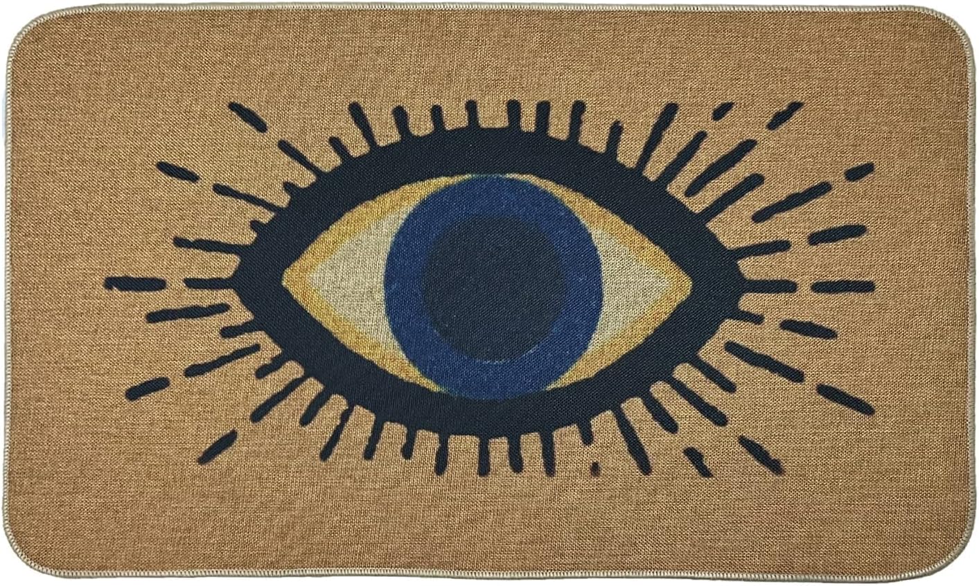 Funny Door Mats Indoor Entrance Welcome Mats Outdoor Rugs for Entryway Boho Doormat Non Slip Rubber Mat Absorbent Resist Dirt Low Profile Floor Mats for Home Porch Patio Garage 17x30 inch