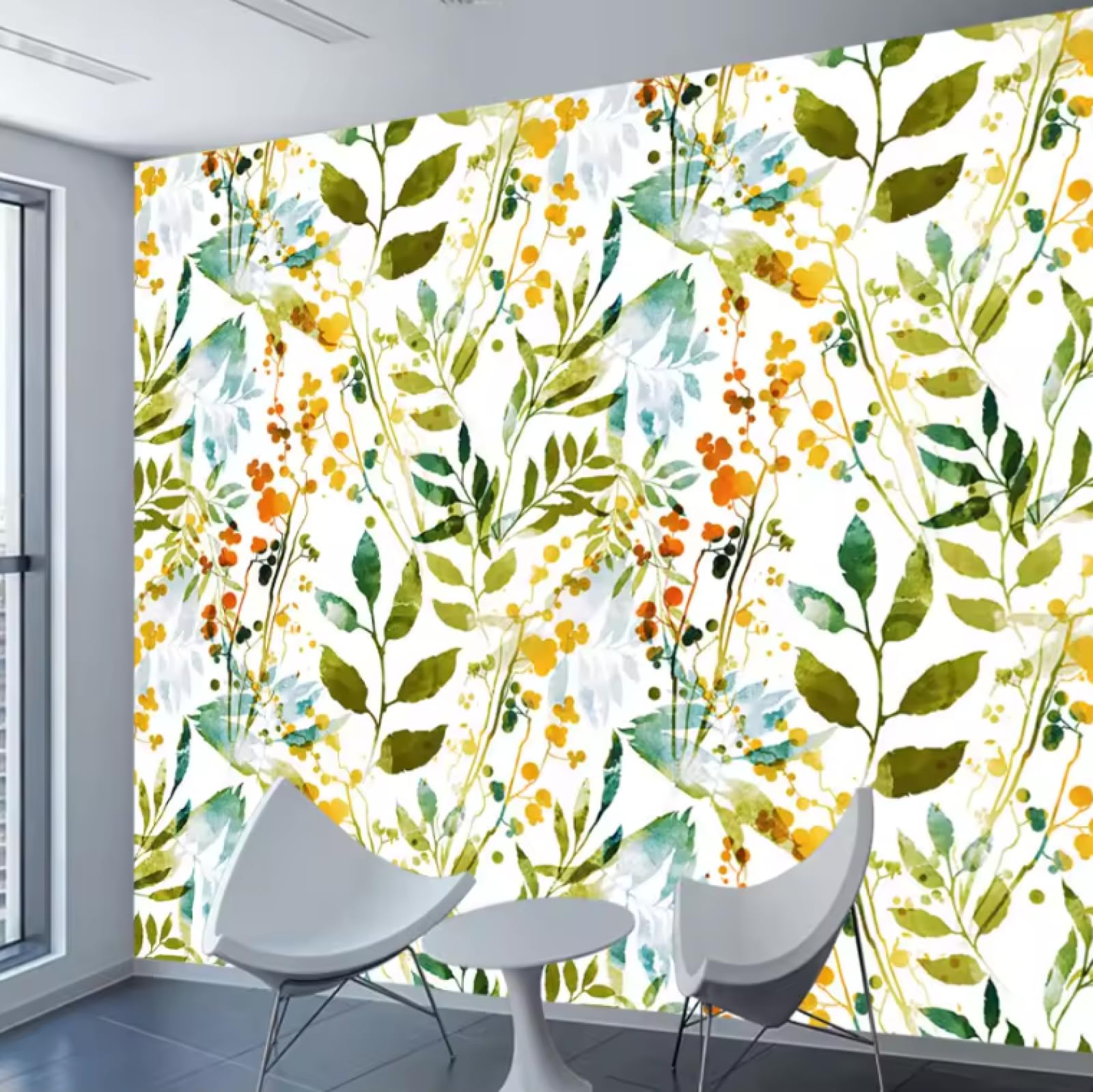 Tapety wystrój domu salon dekoracja zielony liść murale ścienne 3D tapeta, 3D, 250 x 175 cm