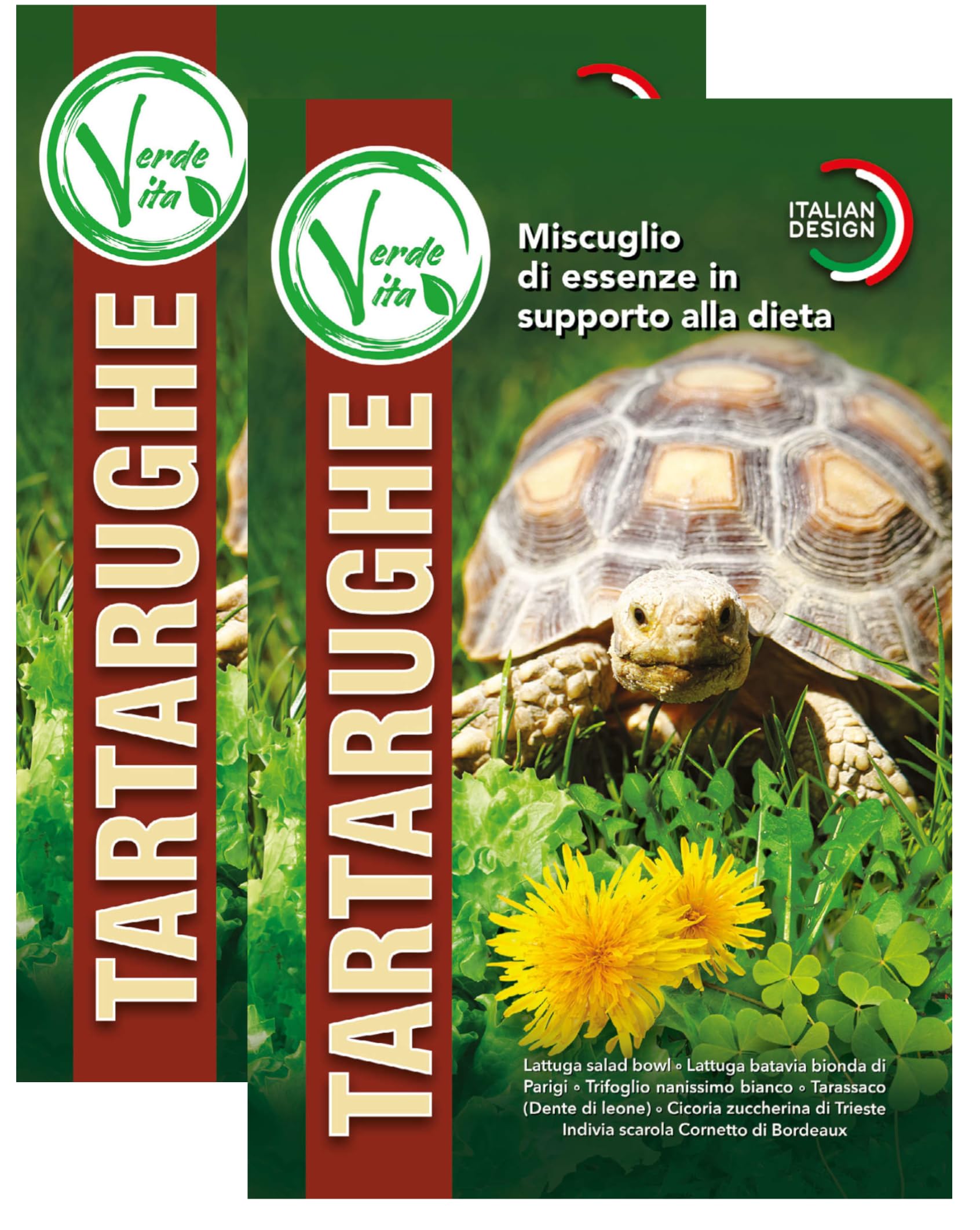 Semi Erba Per Tartarughe Di Terra - Miscuglio Semi In Supporto Alla Dieta Delle Tartarughe - 2 BUSTE