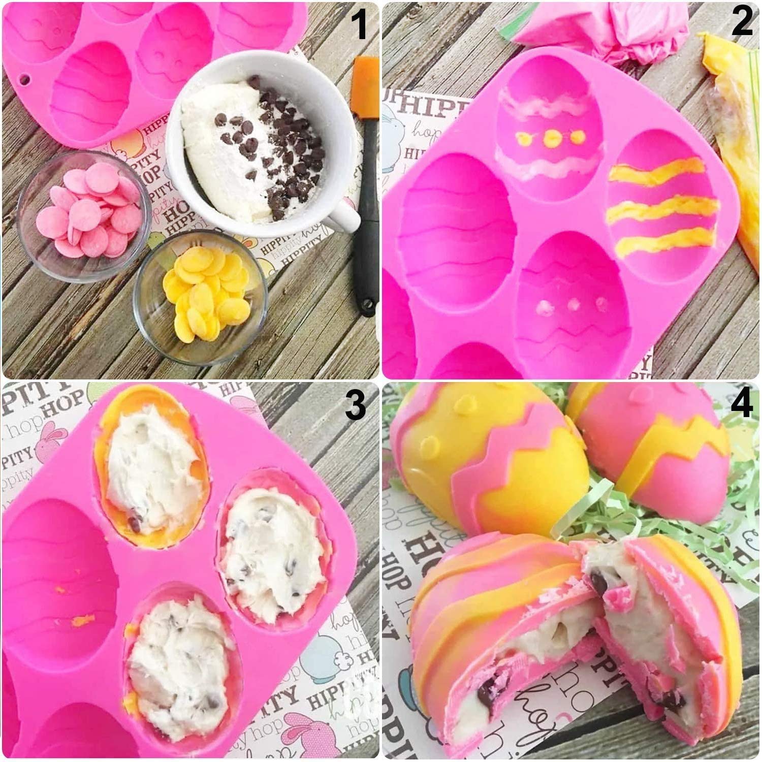 Amazon.co.jp: イースターエッグ型 シリコンケーキ型 チョコレート