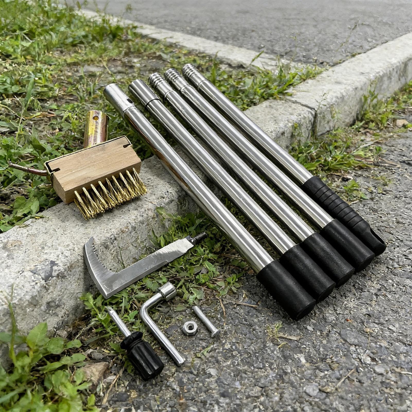 Attrezzo per Estirpare Erbacce Attrezzo da giardinaggio a mano antiruggine