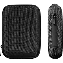 Hard Carrying Case, Timorn Shockproof Carrying Case Hard Shell Small Carry Case Universal Travel Case for Small Electronics and Accessories Black, Pack of 1