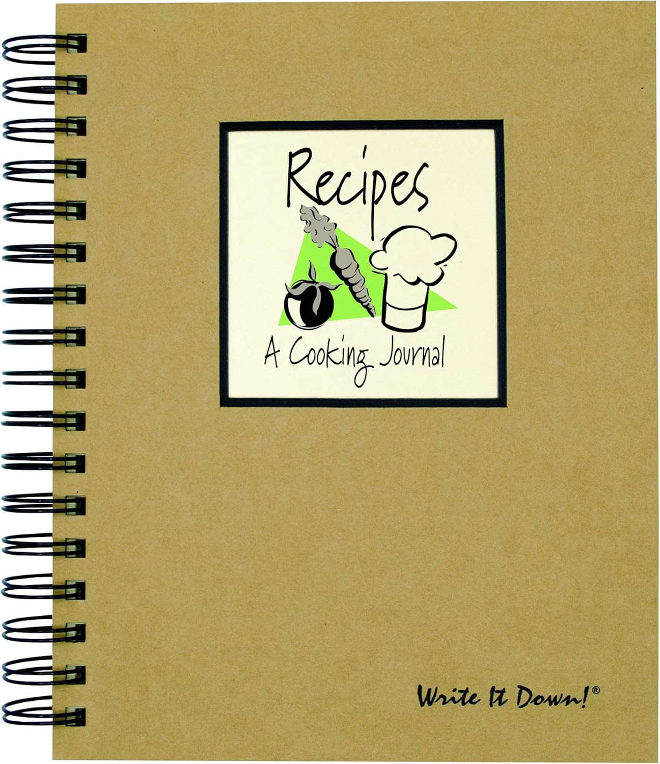 Recipes, A Cooking Journal - Kraft Hard Cover