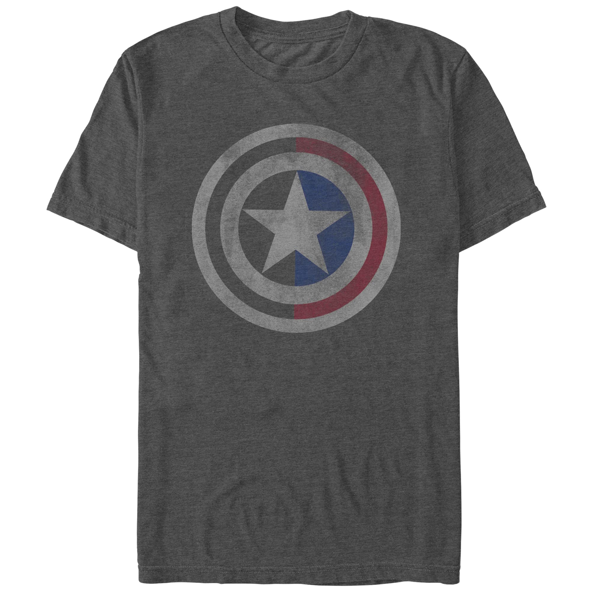 MarvelMen's Distressed Captain America Shield T-Shirt